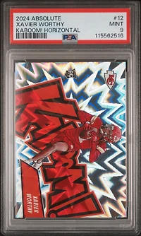 2024 Panini Absolute Kaboom! Horizontal 12 Xavier Worthy PSA 9