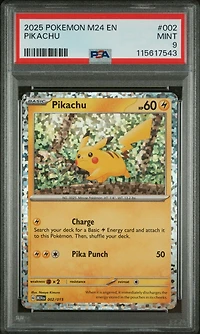 2025 Pokemon M24 En-mcdonald's Collection 002 Pikachu PSA