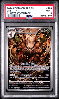 2024 Pokemon Tef En-temporal Forces 163 Shiftry Illustration Rare PSA 9