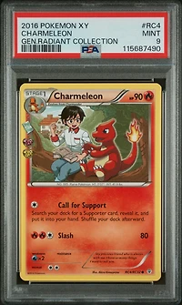 2016 Pokemon Xy Generations Radiant Collection Rc4 Charmeleon PSA 9