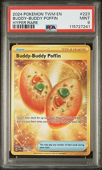 2024 Pokemon Twm En-twilight Masquerade 223 Buddy-buddy Poffin Hyper Rare PSA