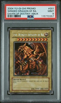 2004 Yu-gi-oh! Promo 001 The Winged Dragon Of Ra Dawn Of Destiny-xbox PSA