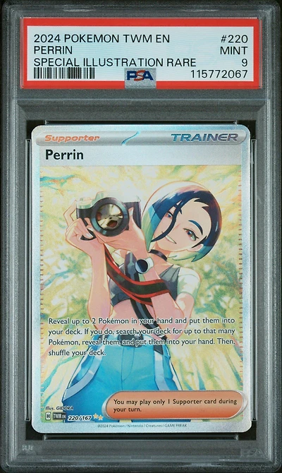 2024 Pokemon Twm En-twilight Masquerade 220 Perrin Special Illustration Rare PSA