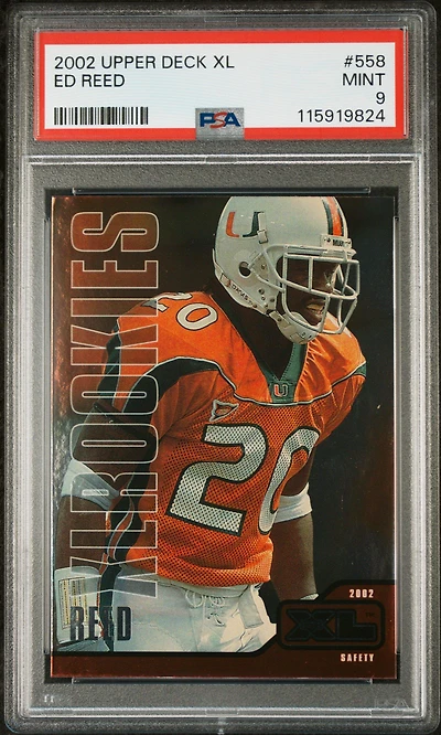 2002 Upper Deck Xl 558 Ed Reed PSA 9