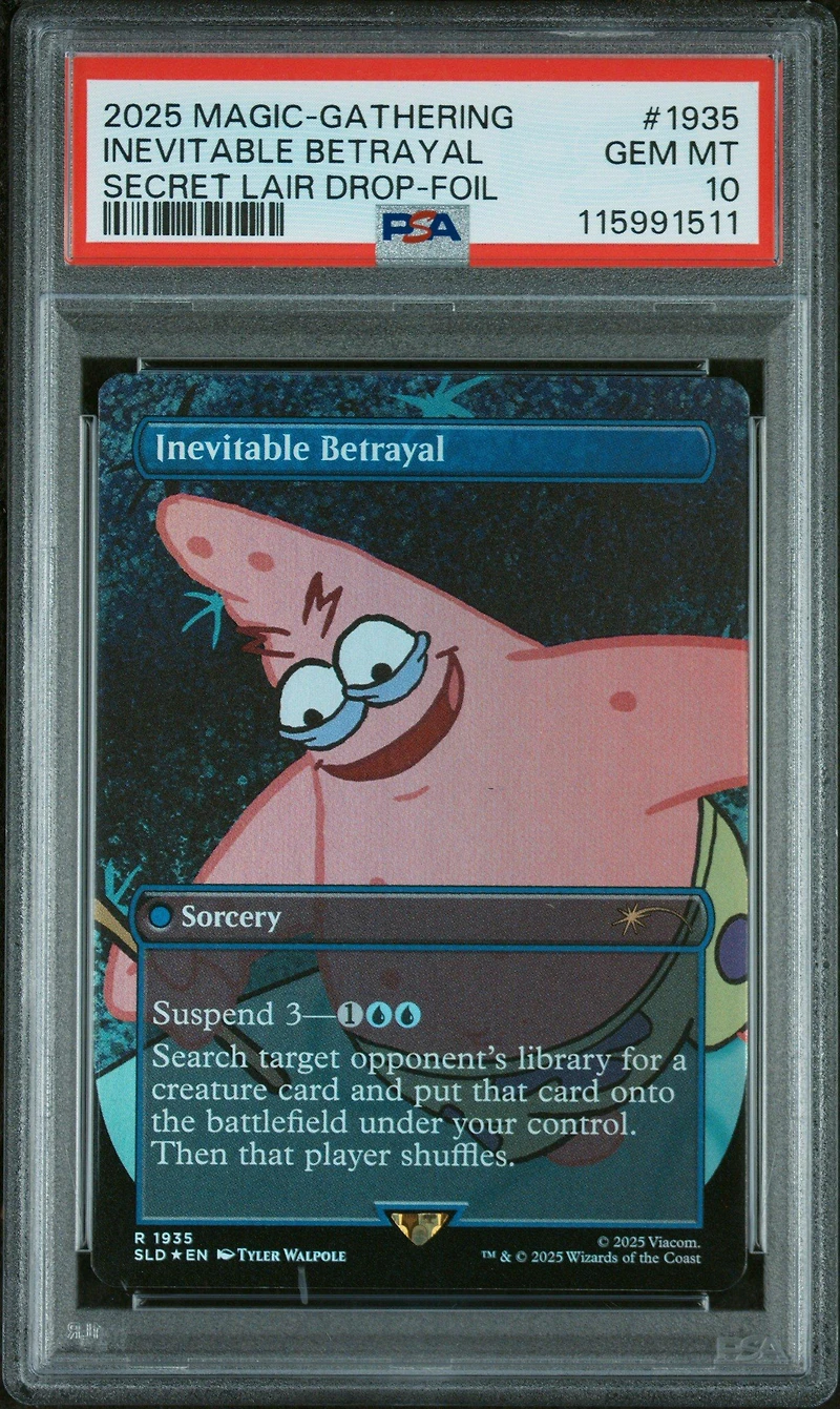 2025 Magic The Gathering Secret Lair Drop 1935 Inevitable Betrayal Foil PSA 10