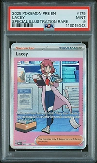 2025 Pokemon Pre En-prismatic Evolutions 175 Lacey Special Illustration Rare PSA