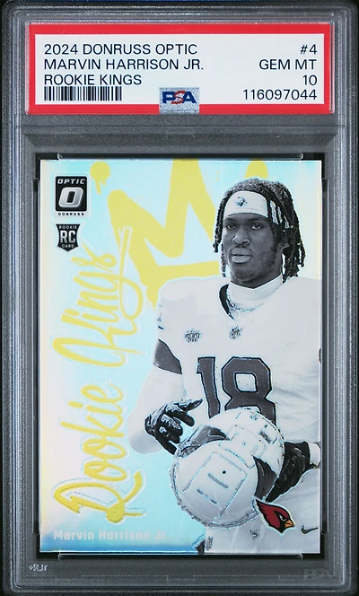 2024 Panini Donruss Optic Rookie Kings 4 Marvin Harrison Jr. PSA 10