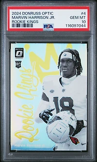 2024 Panini Donruss Optic Rookie Kings 4 Marvin Harrison Jr. PSA 10