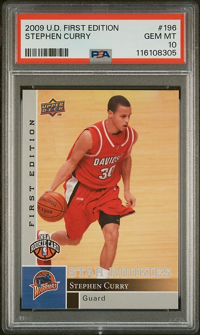 2009 Upper Deck First Edition 196 Stephen Curry PSA