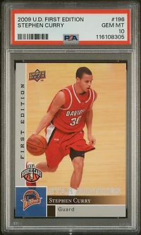 2009 Upper Deck First Edition 196 Stephen Curry PSA