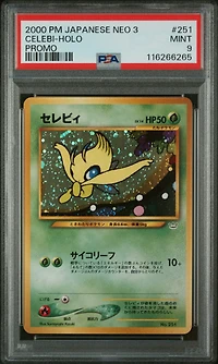 2000 Pokemon Japanese Neo 3 Promo 251 Celebi-holo Promo PSA