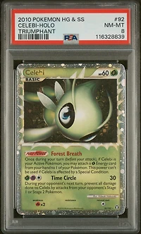 2010 Pokemon Heartgold & Soulsilver Triumphant Celebi-holo PSA