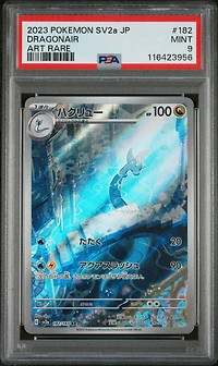 2023 Pokemon Japanese Sv2a-pokemon 151 182 Dragonair Art Rare PSA