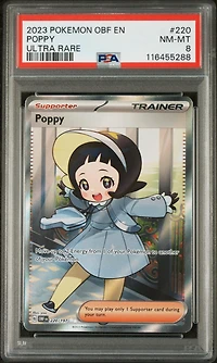 2023 Pokemon Obf En-obsidian Flames 220 Poppy Ultra Rare PSA