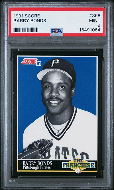 1991 Score 868 Barry Bonds PSA 9