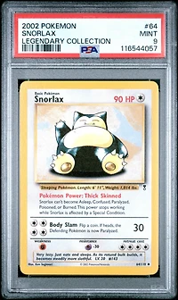 2002 Pokemon Legendary Collection 64 Snorlax PSA 9