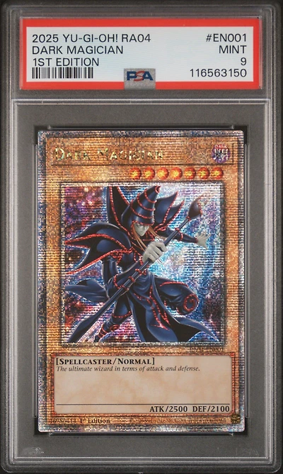 2025 Yu-gi-oh! Ra04-quarter Century Stampede En001 Dark Magician 1st Edition PSA 9