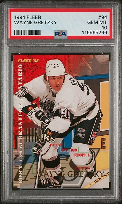 1994 Fleer 94 Wayne Gretzky PSA 10