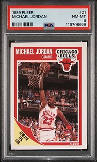 1989 Fleer 21 Michael Jordan PSA