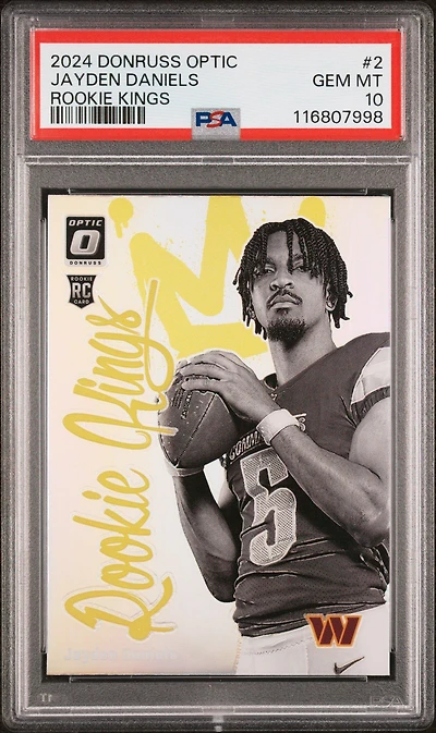 2024 Panini Donruss Optic Rookie Kings 2 Jayden Daniels PSA 10