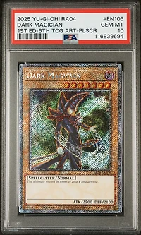 2025 Yu-gi-oh! Ra04-quarter Century Stampede En106 Dark Magician 1st Edition-6th Tcg Artwork PSA 10