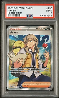 2023 Pokemon Svi En-scarlet & Violet 235 Arven Ultra Rare PSA 9
