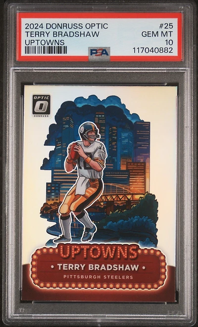 2024 Panini Donruss Optic Uptowns 25 Terry Bradshaw PSA
