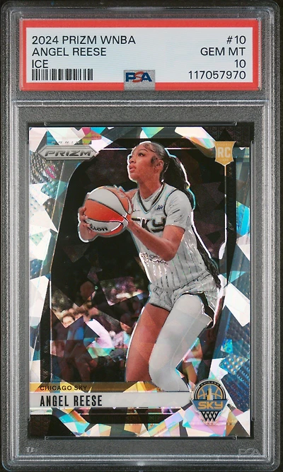 2024 Panini Prizm Wnba 10 Angel Reese Ice PSA 10