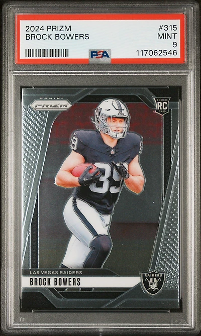 2024 Panini Prizm 315 Brock Bowers PSA