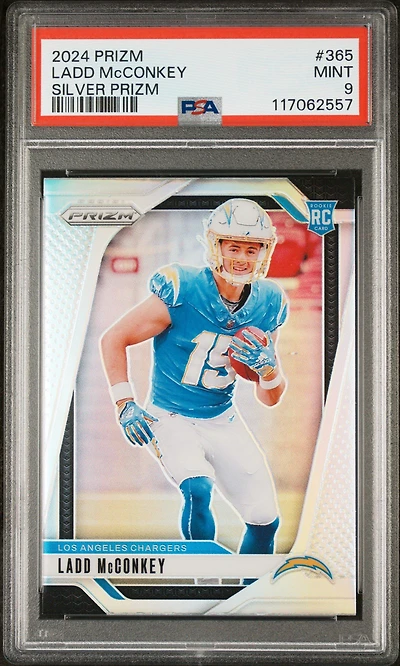 2024 Panini Prizm 365 Ladd Mcconkey Silver Prizm PSA
