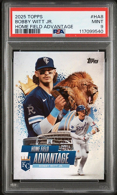 2025 Topps Home Field Advantage Ha8 Bobby Witt Jr. PSA 9