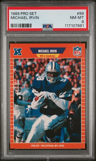 1989 Pro Set 89 Michael Irvin PSA