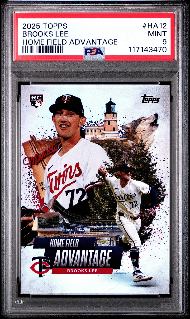 2025 Topps Home Field Advantage Ha12 Brooks Lee PSA 9