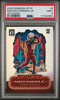 2024 Panini Donruss Optic Uptowns 5 Marvin Harrison Jr. PSA 9