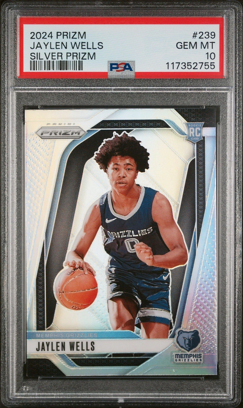 2024 Panini Prizm 239 Jaylen Wells Silver Prizm PSA 10
