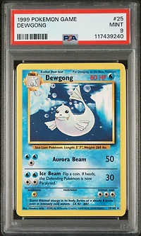 1999 Pokemon Game 25 Dewgong PSA 9