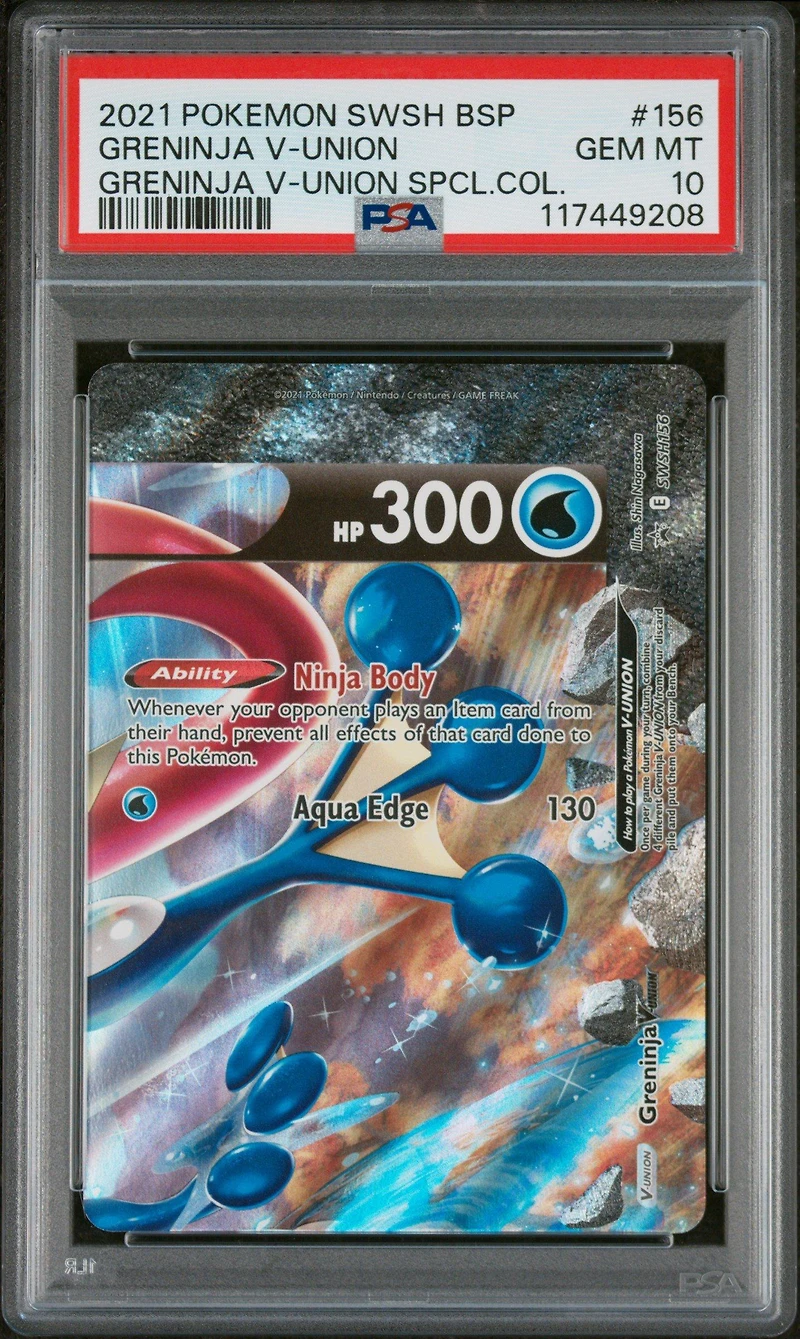 2021 Pokemon Swsh Black Star Promo Greninja V-union Greninja V-union Special Collection PSA