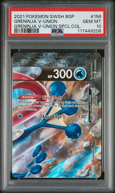 2021 Pokemon Swsh Black Star Promo Greninja V-union Greninja V-union Special Collection PSA