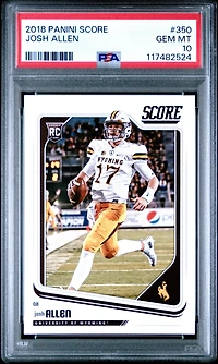 2018 Panini Score 350 Josh Allen PSA 10