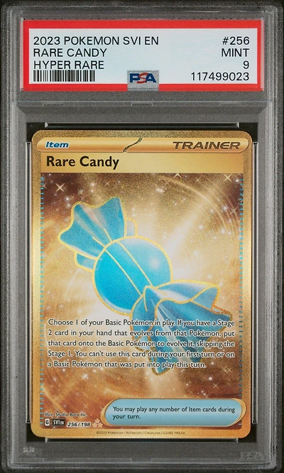 2023 Pokemon Svi En-scarlet & Violet 256 Rare Candy Hyper Rare PSA
