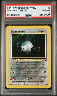 2001 Pokemon Neo Discovery 7 Magnemite-holo PSA