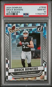 2024 Panini Donruss The Rookies Tr36 Brock Bowers PSA 10