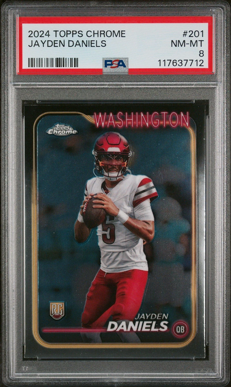 2024 Topps Chrome 201 Jayden Daniels PSA