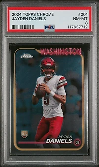 2024 Topps Chrome 201 Jayden Daniels PSA