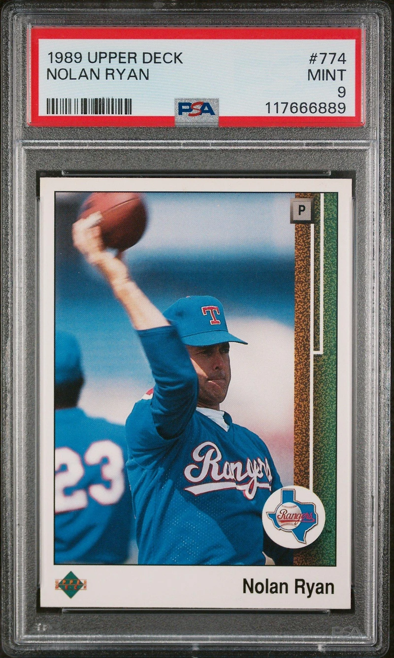 1989 Upper Deck 774 Nolan Ryan PSA 9