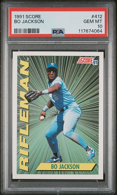 1991 Score 412 Bo Jackson PSA 10