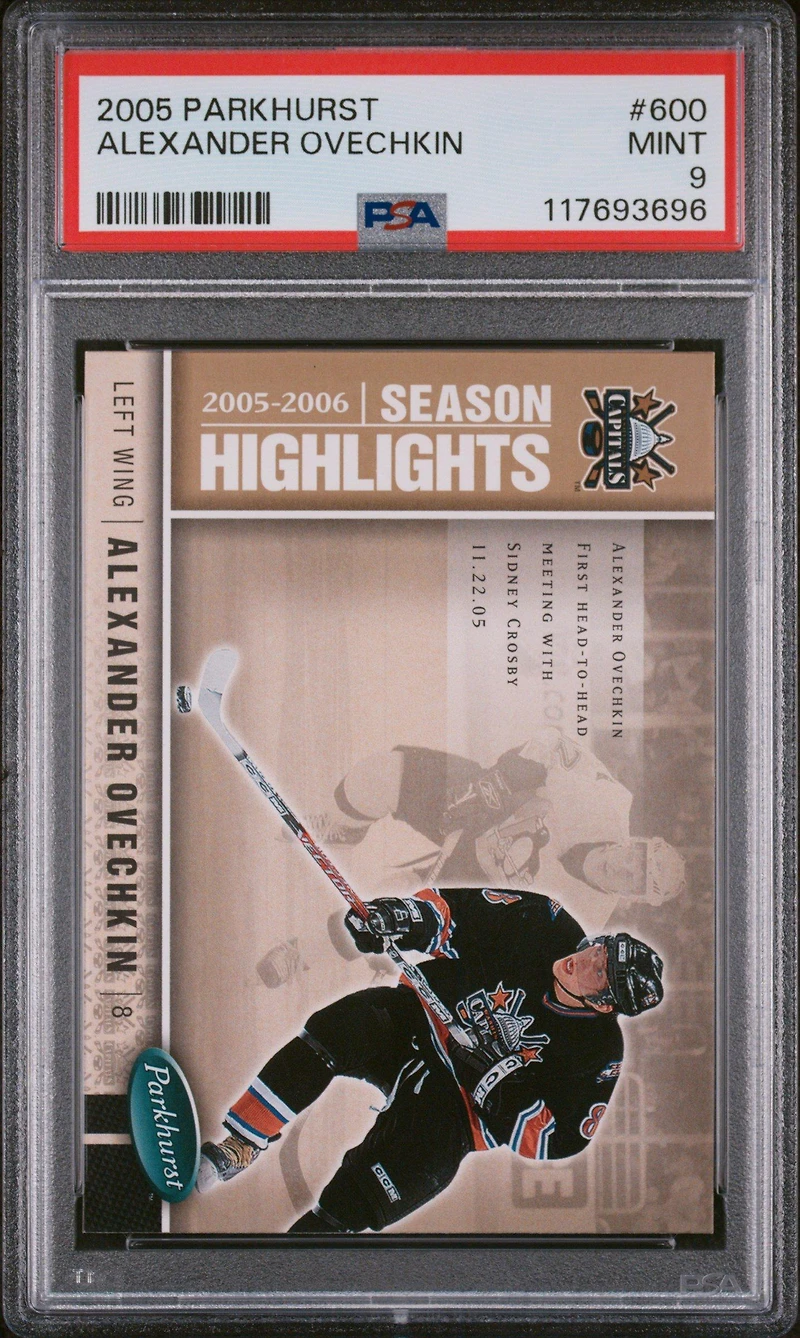 2005 Parkhurst 600 Alexander Ovechkin PSA 9