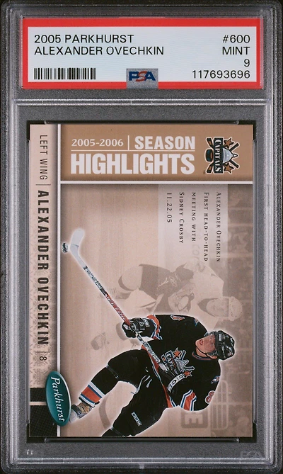 2005 Parkhurst 600 Alexander Ovechkin PSA 9