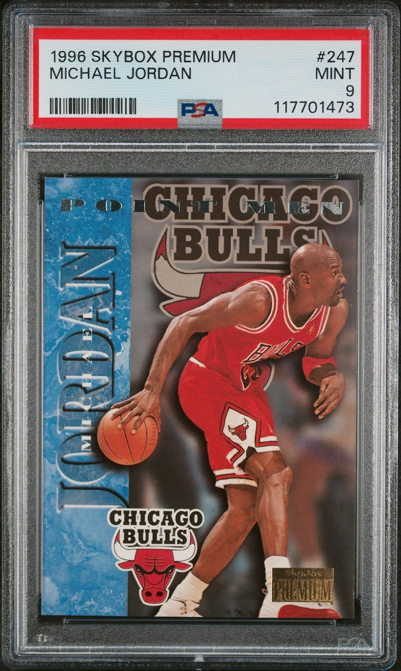 1996 Skybox Premium 247 Michael Jordan PSA 9