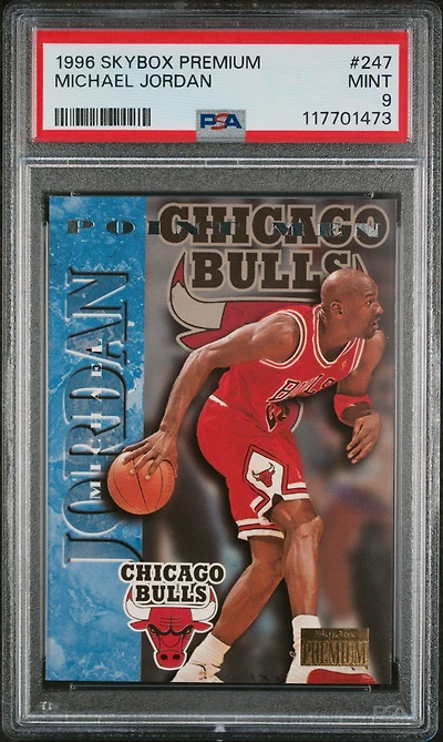 1996 Skybox Premium 247 Michael Jordan PSA 9